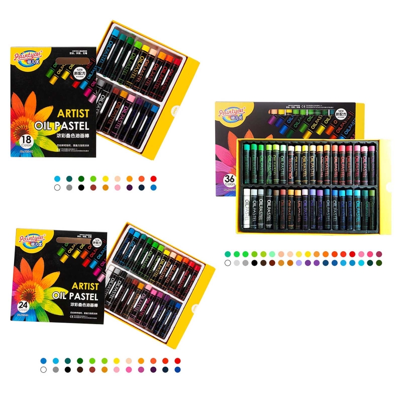 Artist Oil Pastels Crayons Painting Drawing Pen Art Student School Stationery HX6A